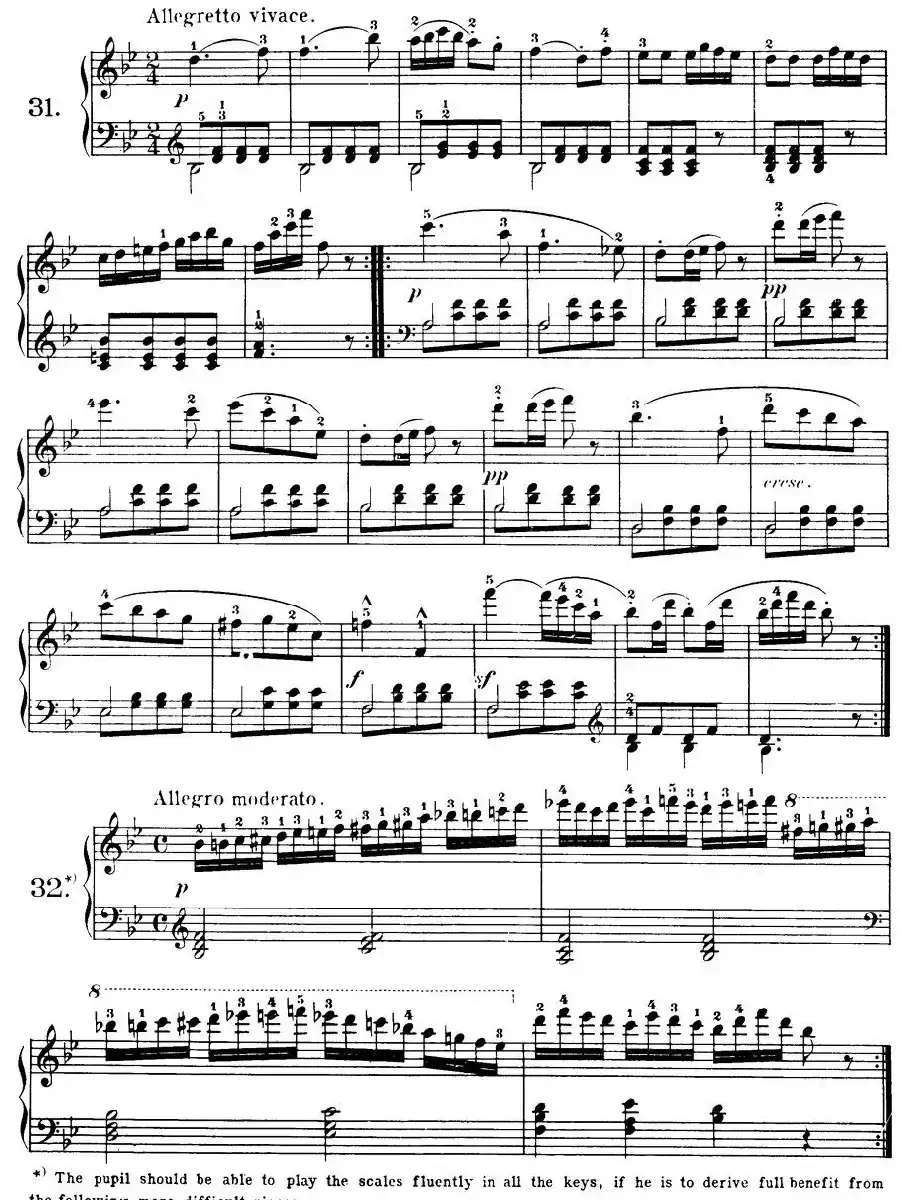 Czerny - 100 Progressive Studies Op.139（22—36）