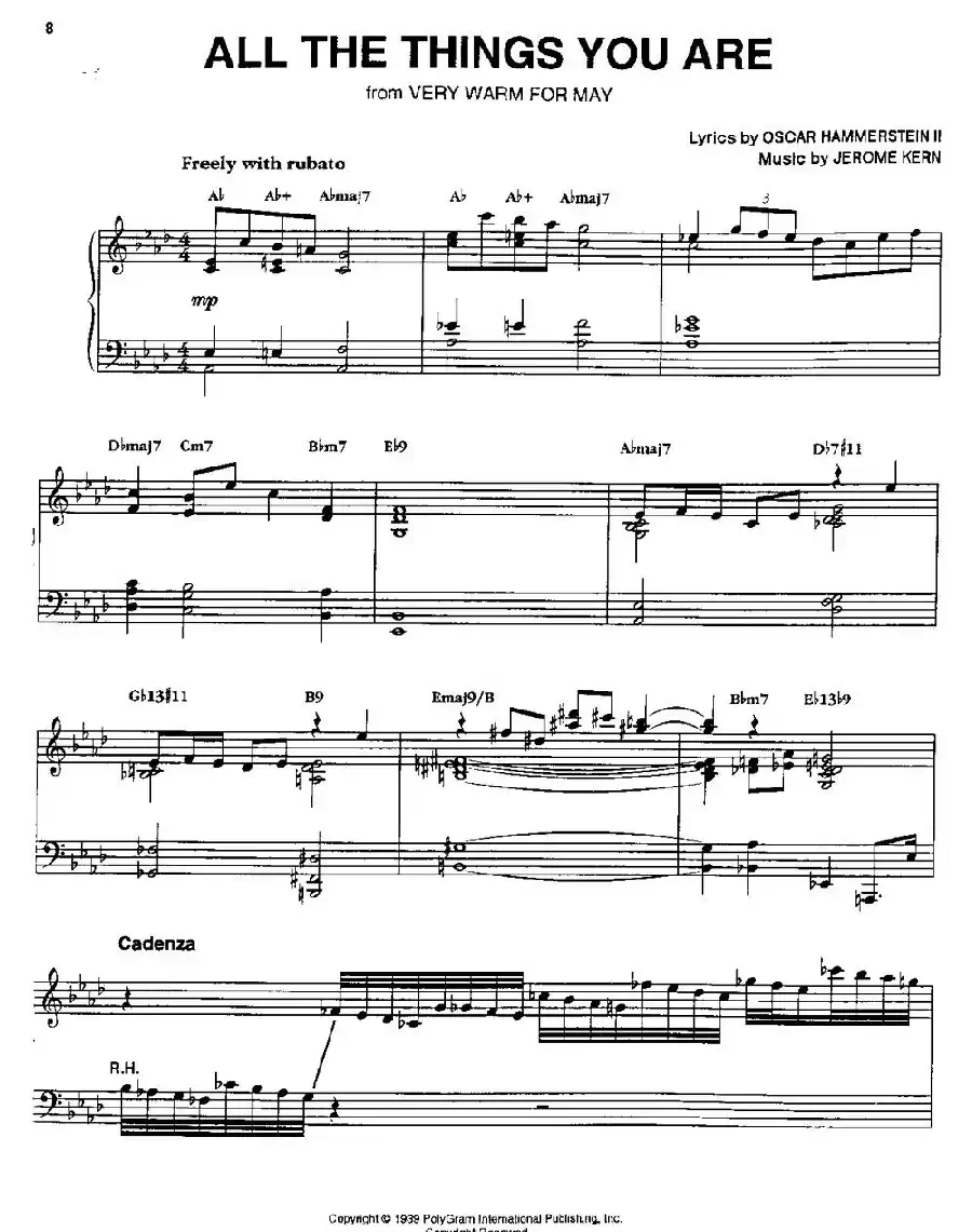 ALL THE THINGS YOU ARE（你就是一切）