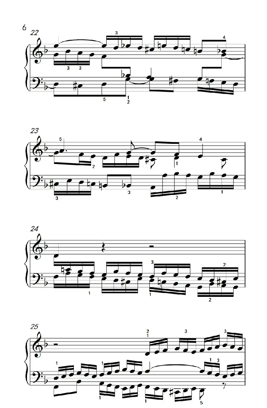 第八级1.d小调赋格曲（中央音乐学院 钢琴（业余）考级教程 7-9级）