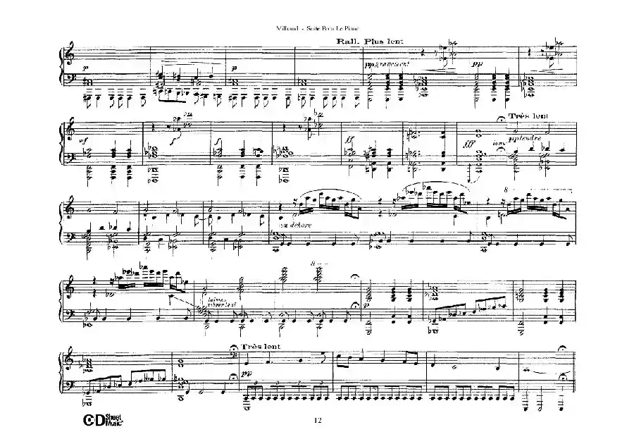 Suite Pour Le Piano Op.8（钢琴组曲·Ⅳ）