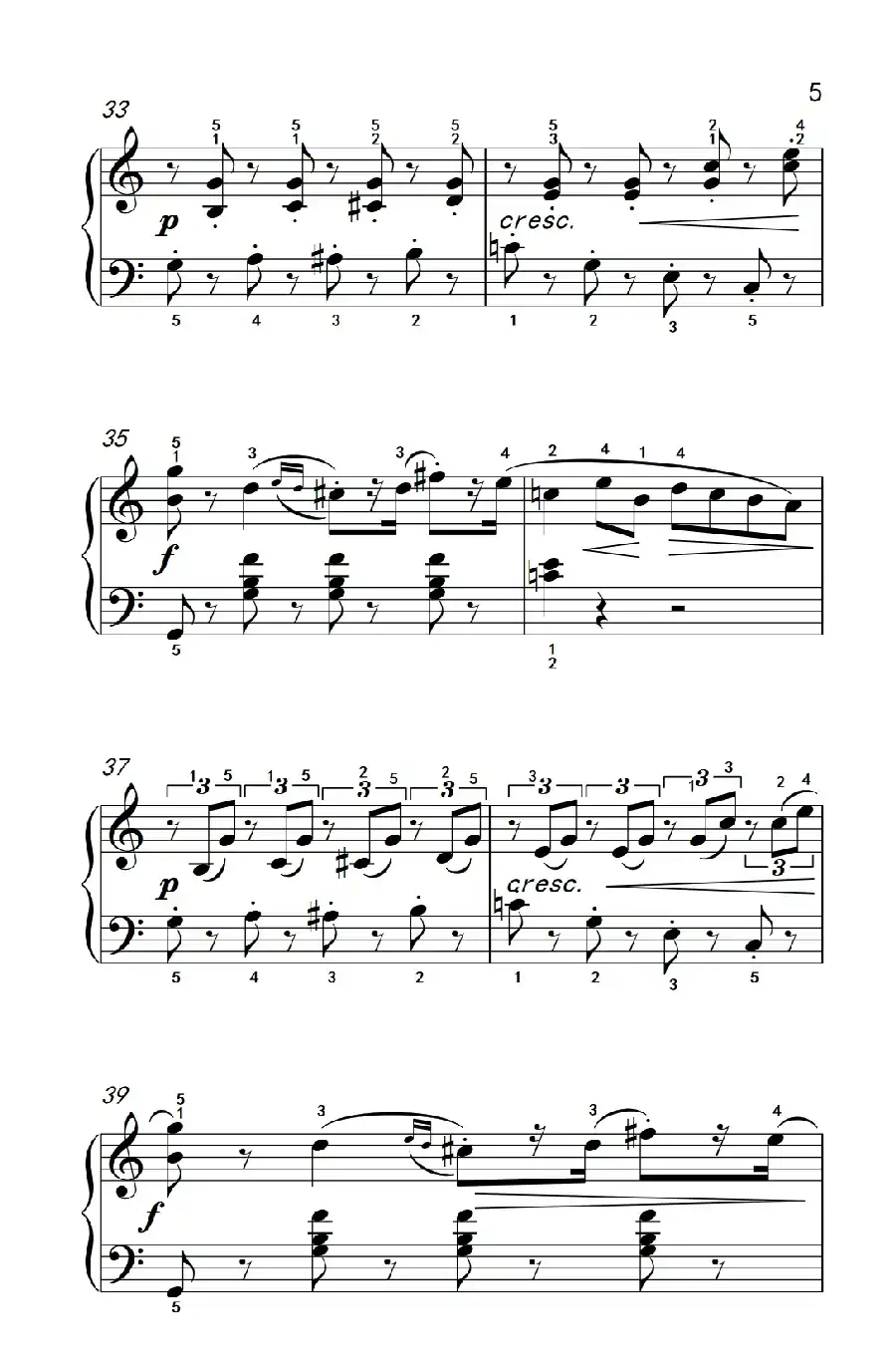 骑士（老年大学 钢琴教程 3）