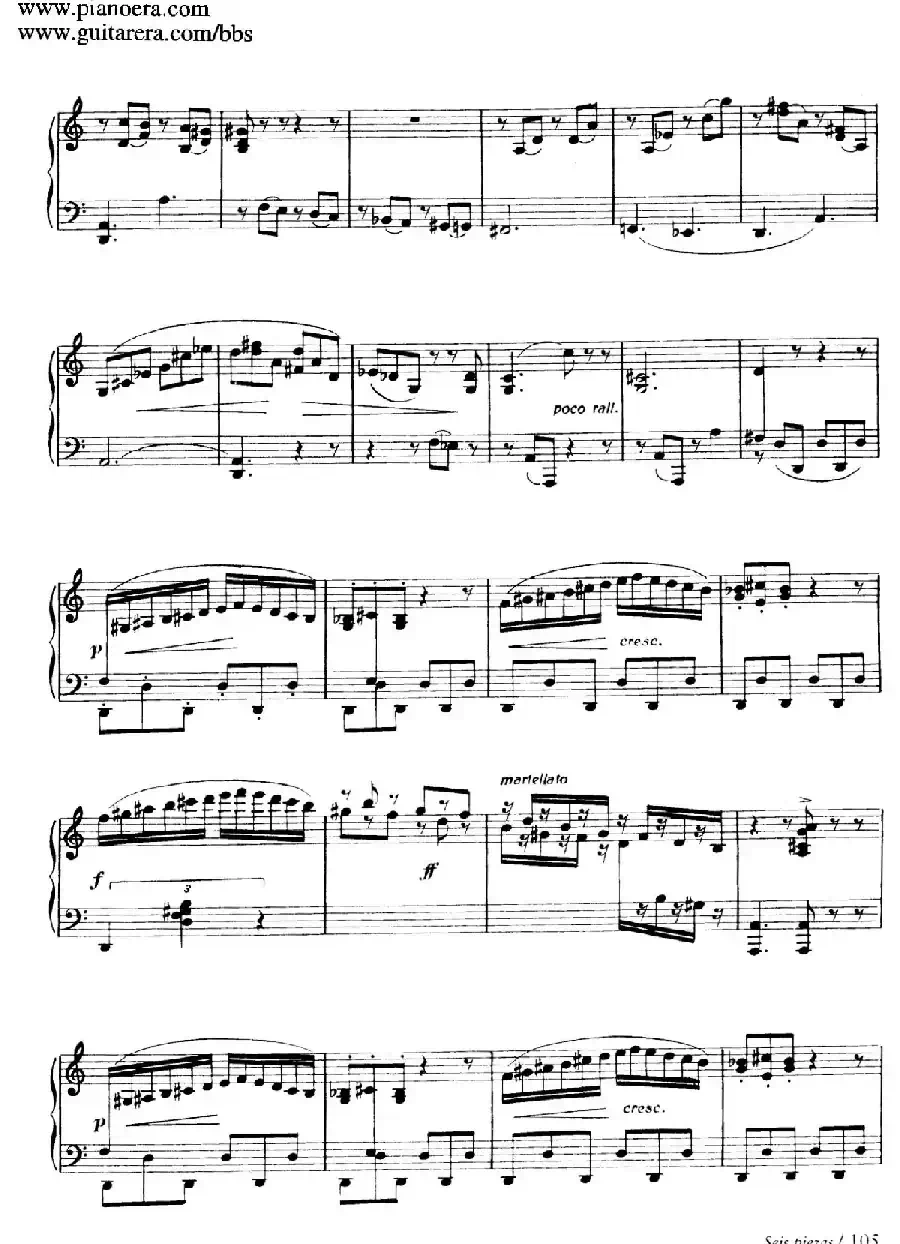 Six Pieces on Spanish Folksongs H.125（6首西班牙民谣小品·7. 踏步舞曲 Zapateado）
