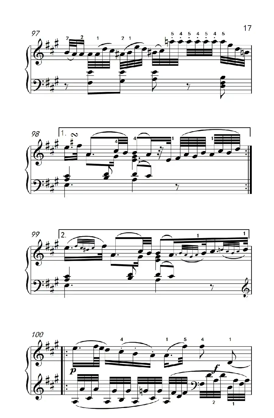 A大调钢琴奏鸣曲 优雅的行板