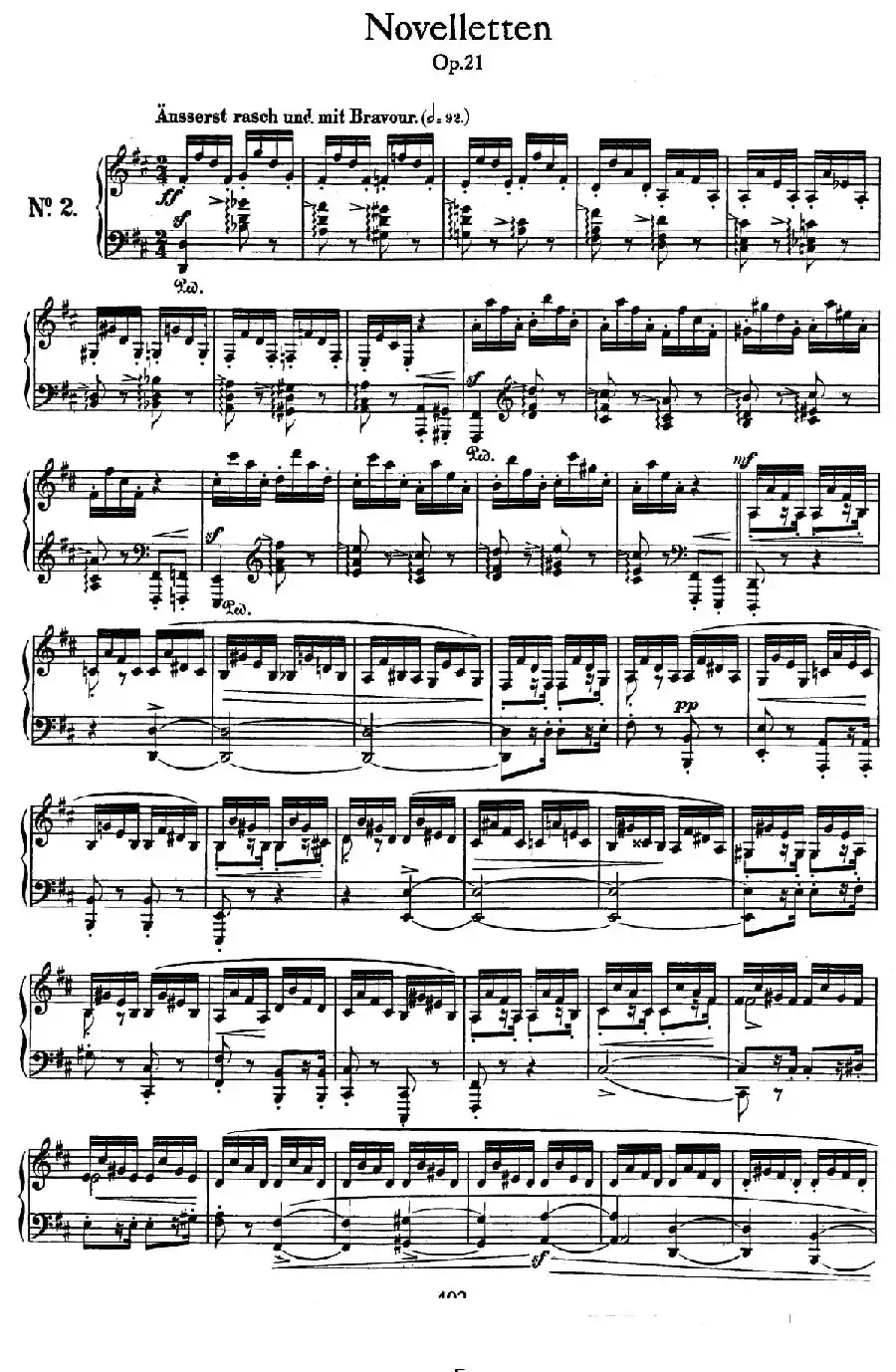 Novelletten Op.21（2）