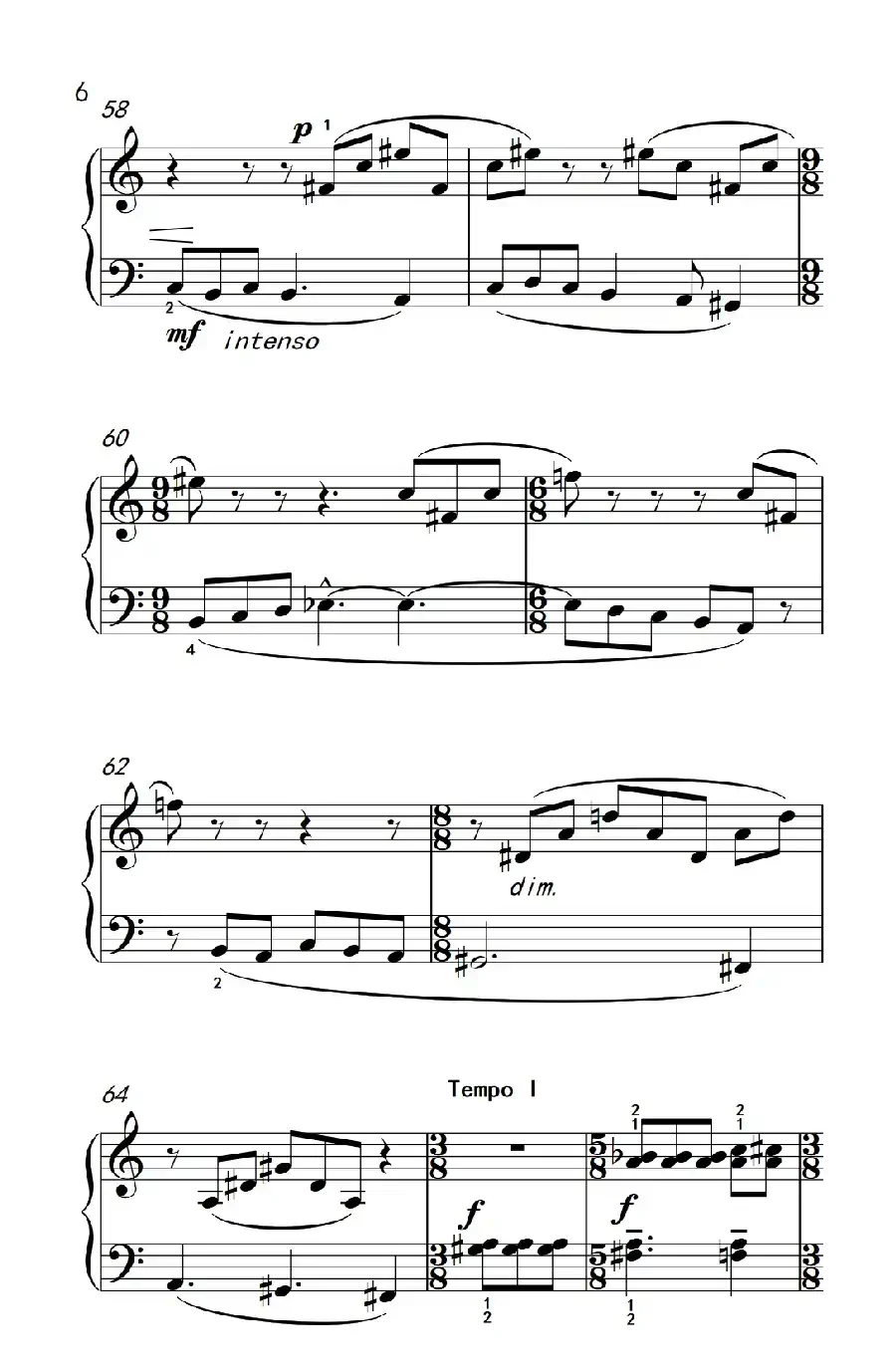 自由变奏（巴托克 小宇宙 钢琴教程 6）