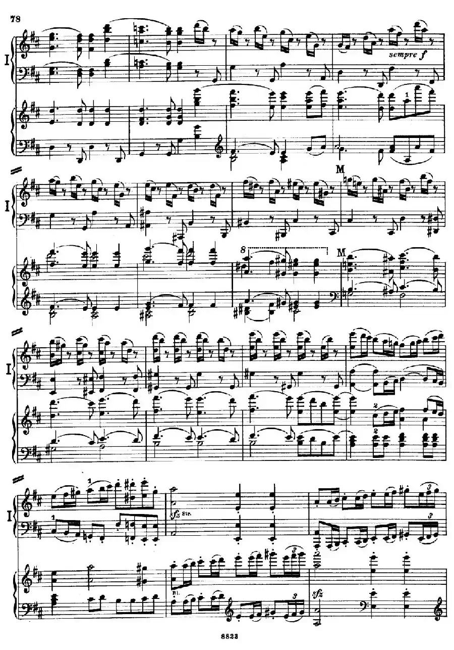 d小调第九交响曲 Op.125（双钢琴P73——82）