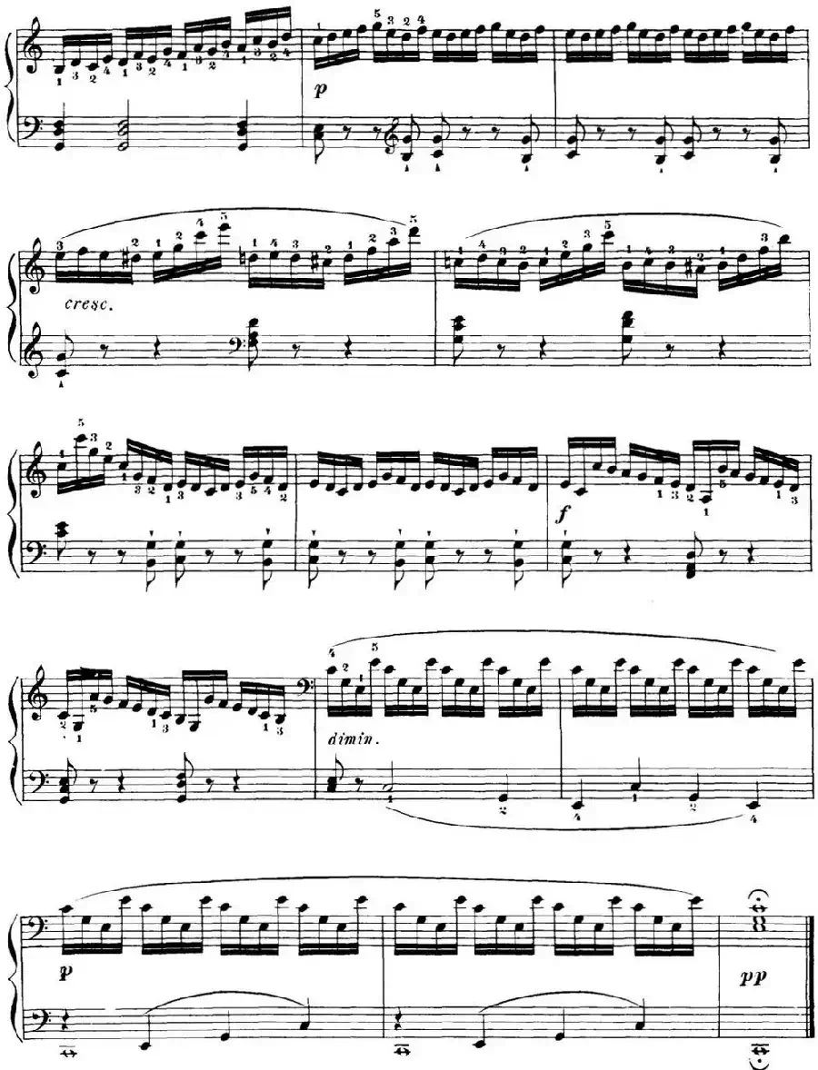 40首车尔尼Op.299钢琴快速练习曲（NO.8）