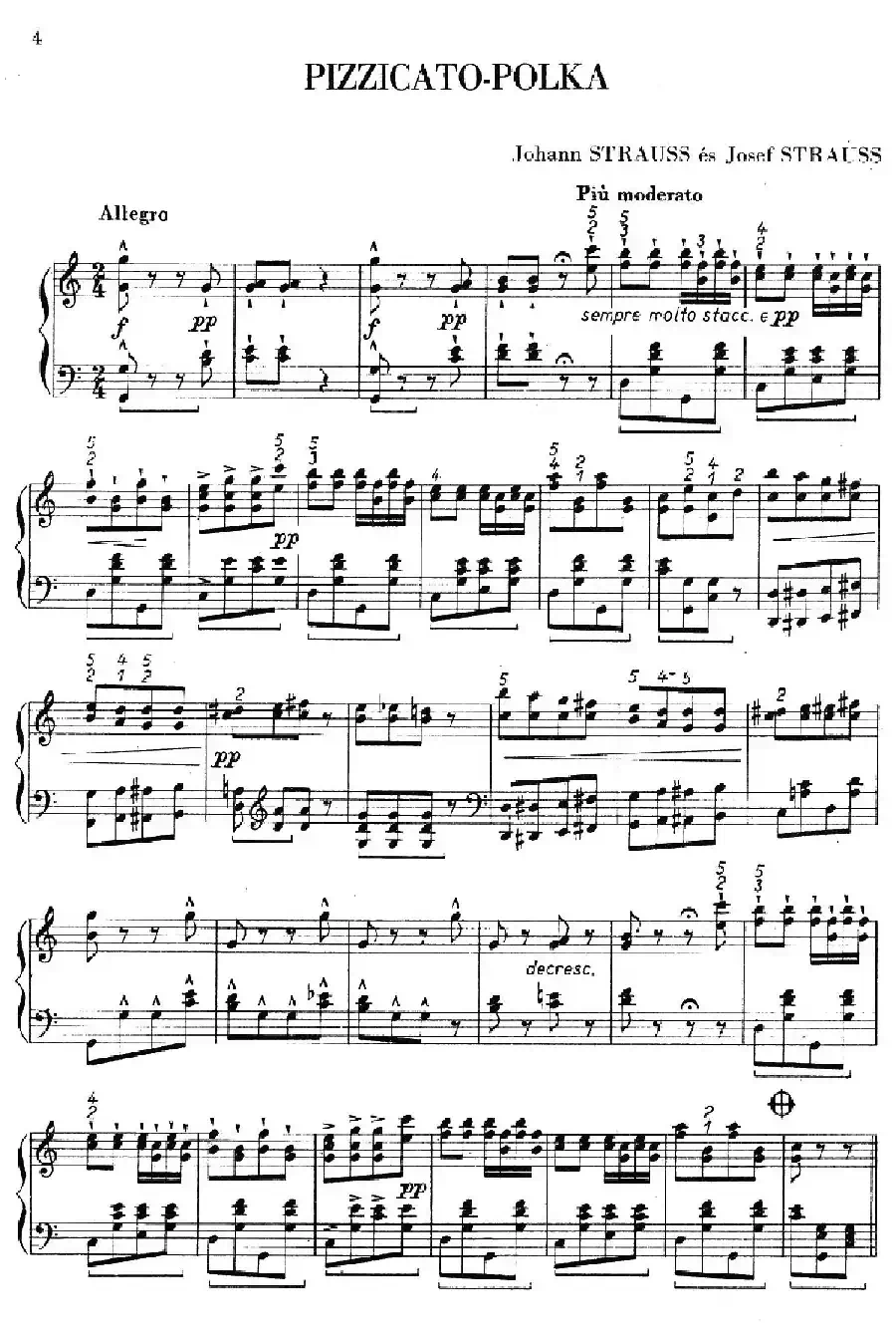 Neue Pizzicato-Polka Op.449（新拨弦波尔卡）