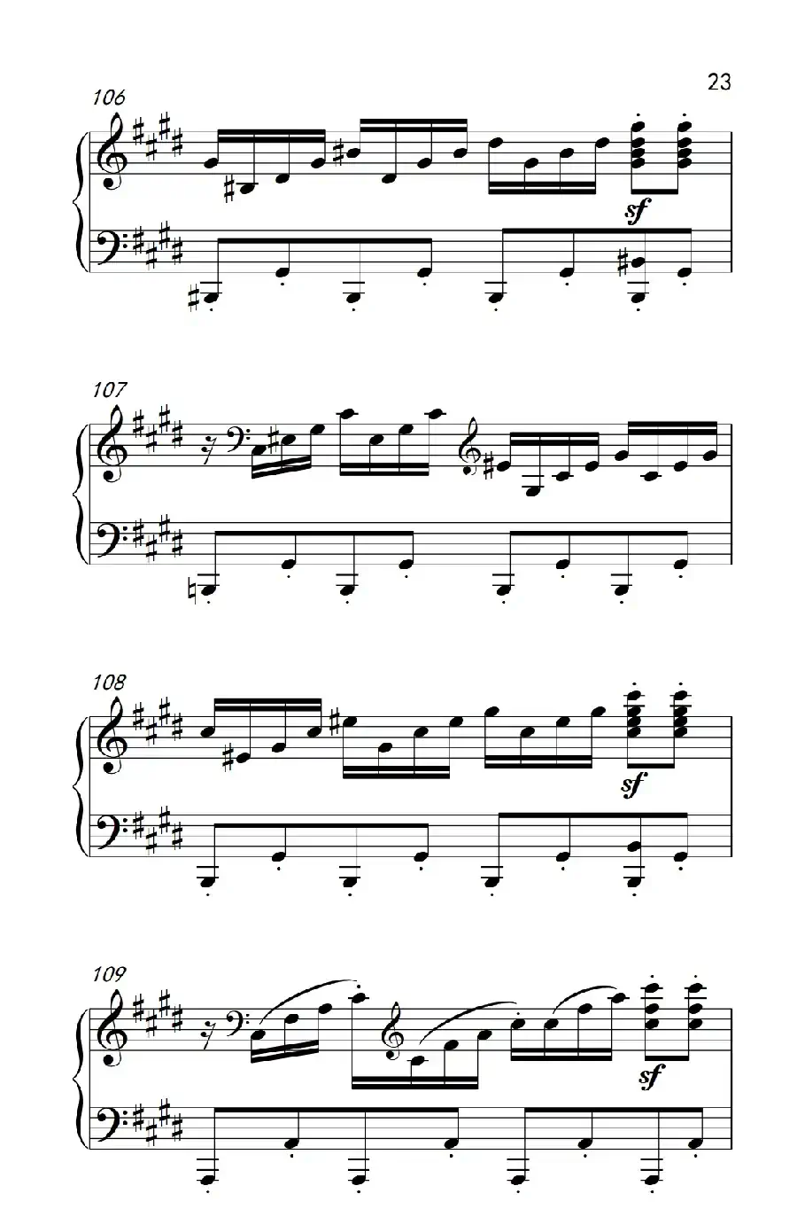 第十四号钢琴奏鸣曲（月光） 激动的急板