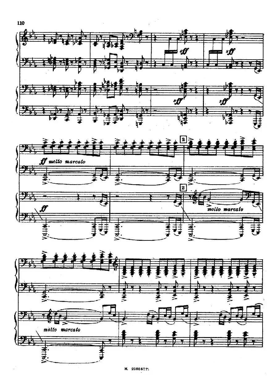 交响舞曲 Symphonic Dance Op.45（双钢琴）