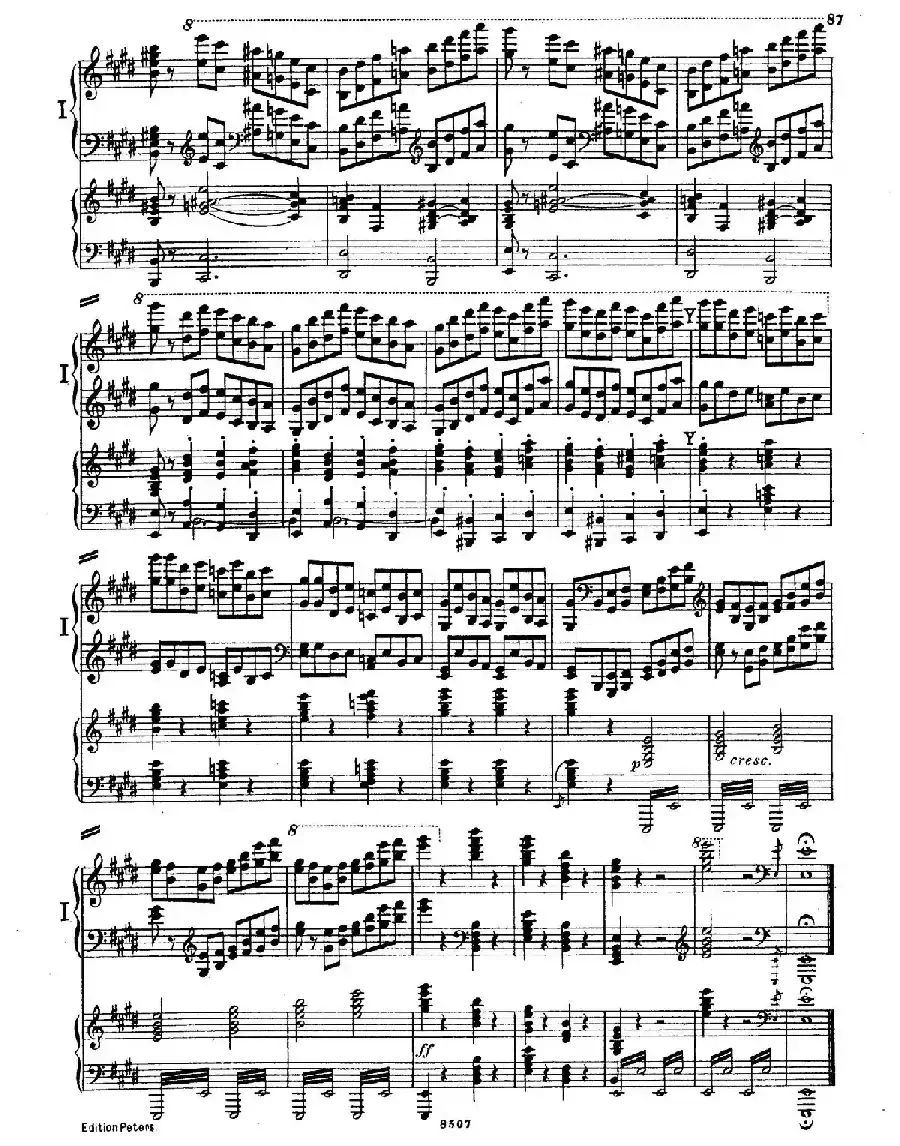 Piano Concerto in E Major Op.59（E大调钢琴协奏曲·双钢琴·第四乐章）