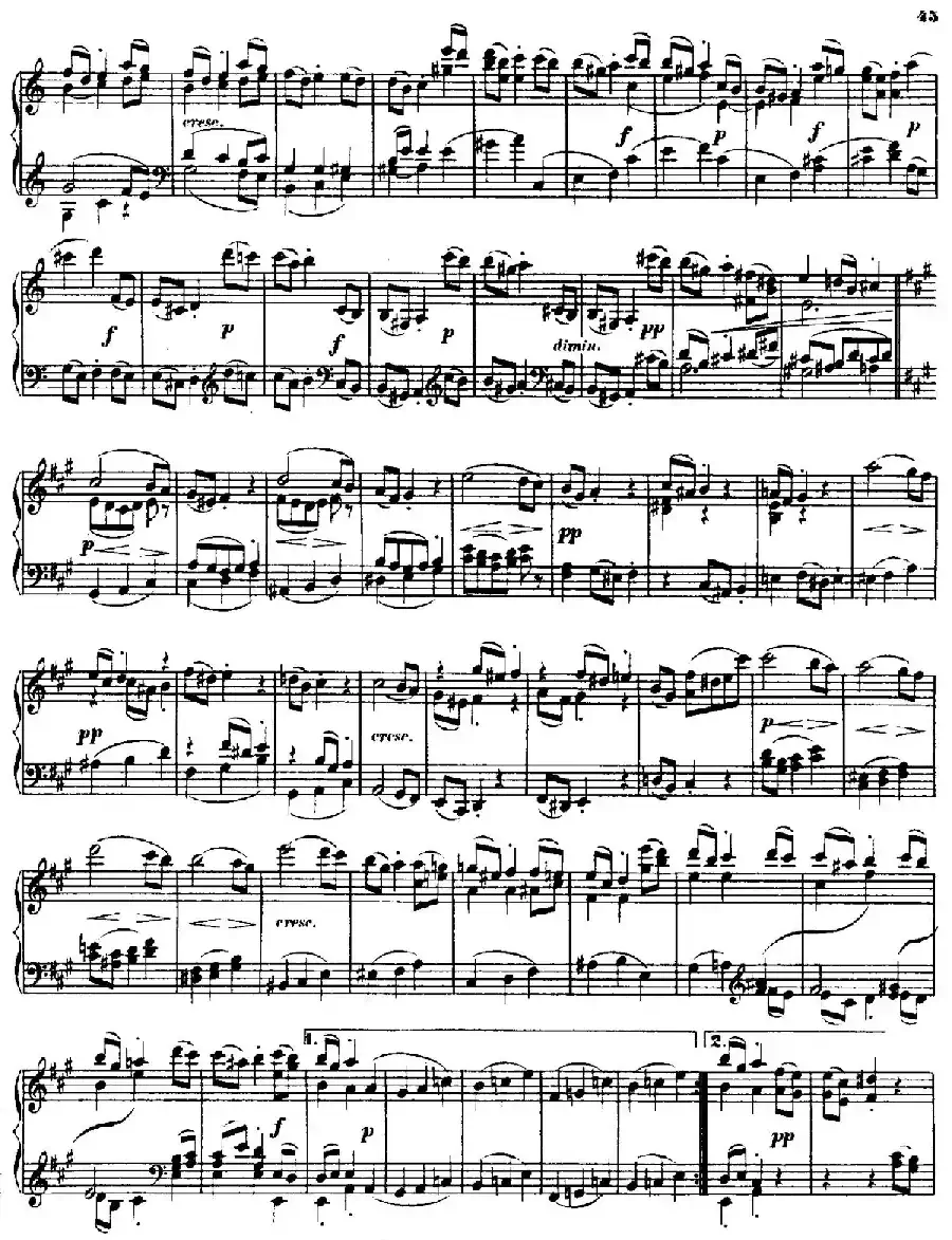 String Quartet No.15 in a Minor Op.132（a小调第十五弦乐四重奏·钢琴独奏版）