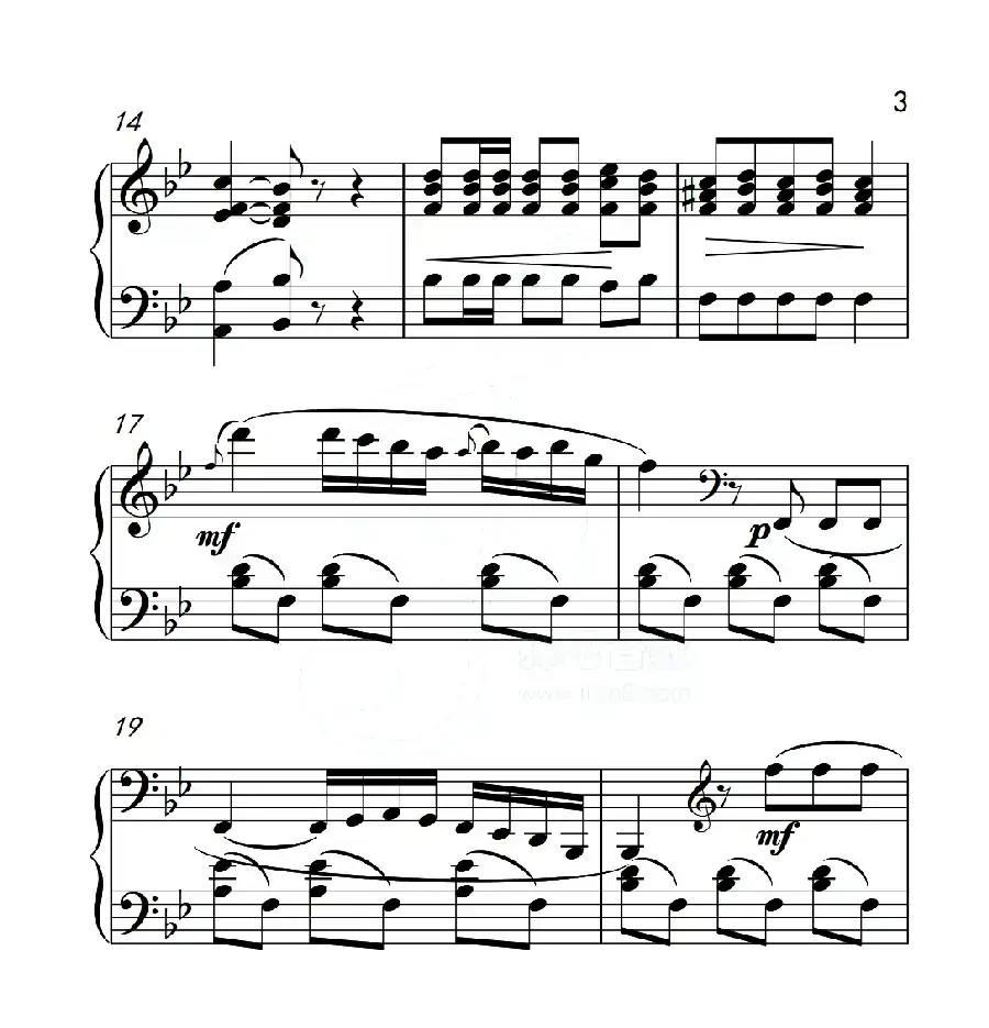 第五级A组 波兰舞曲(中国音乐学院钢琴考级作品1~6级)