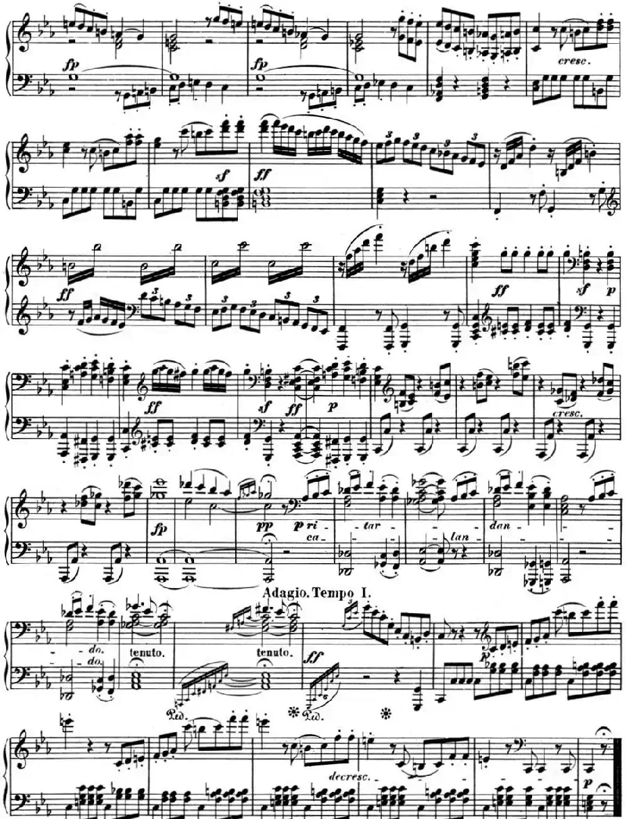 贝多芬钢琴奏鸣曲05 c小调 op.10 No.1 C minor3