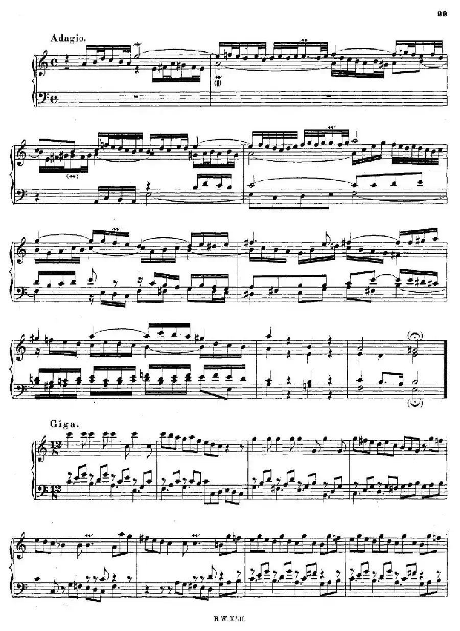 16 Concertos BWV 972-987（十六首为独奏古钢琴而作的协奏曲）（P41——50）