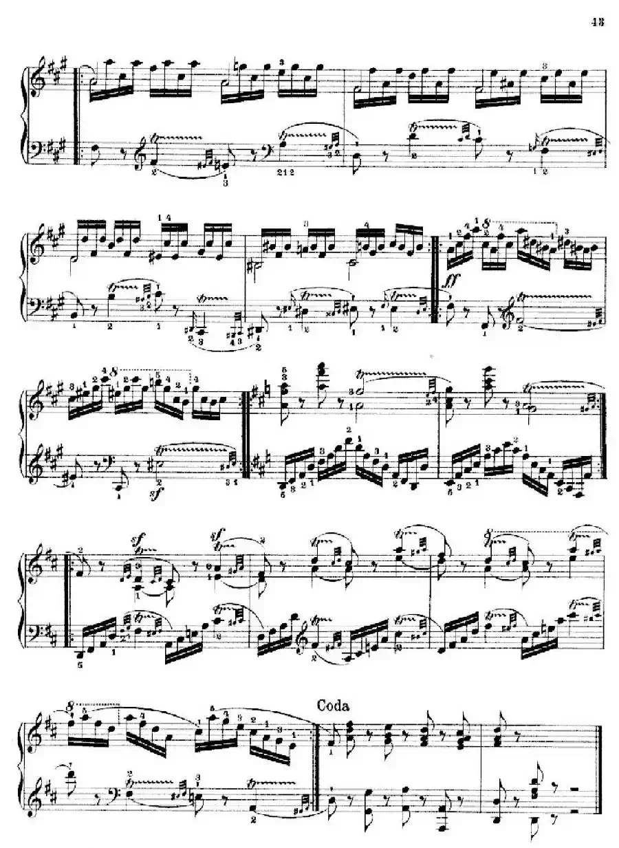 School of the Virtuoso Op.365（60首钢琴高级练习曲·16）
