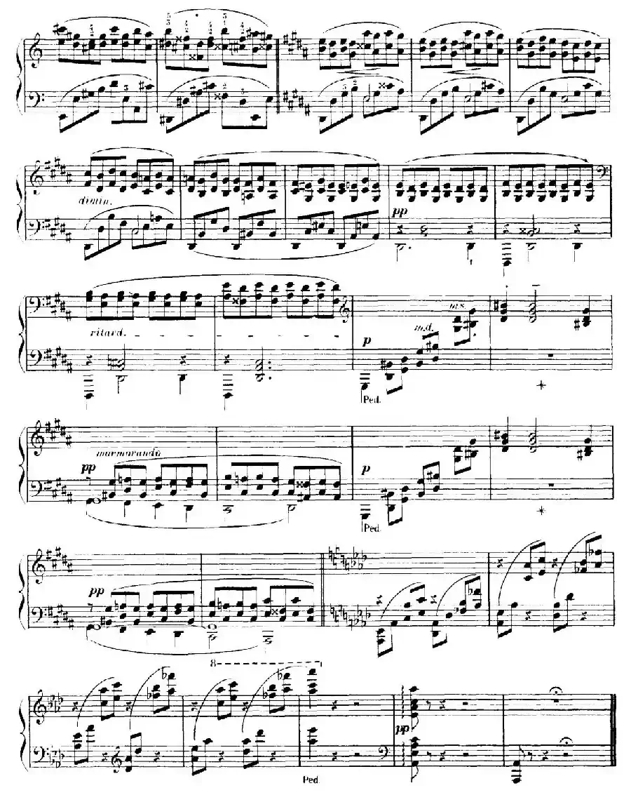 15 Etudes de Vortuosite Op.72（15首辉煌练习曲·13）