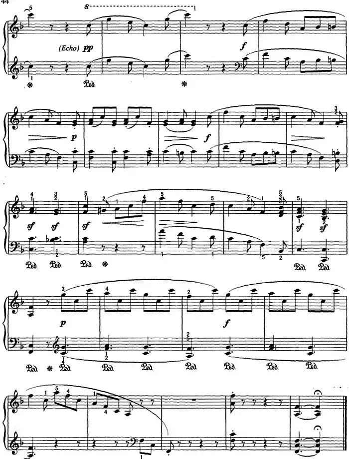 不可不弹的世界钢琴名曲：快乐的猎人