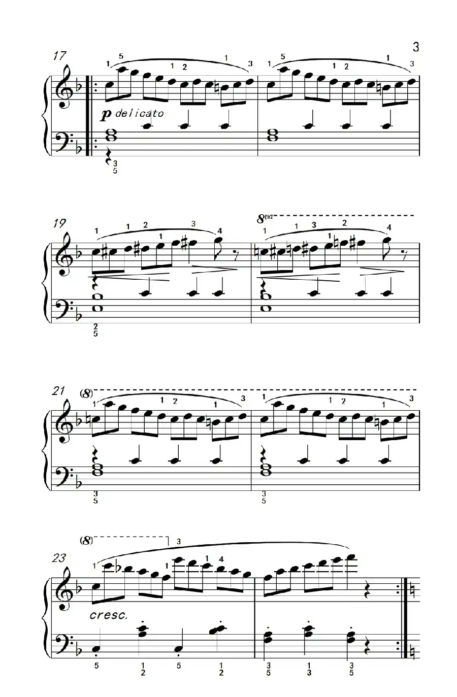 骑士（老年大学 钢琴教程 3）