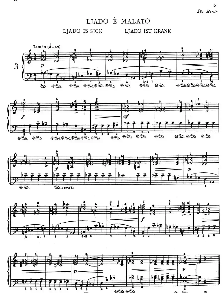 Children's Album Book 1 Op.62（儿童钢琴曲集·3）