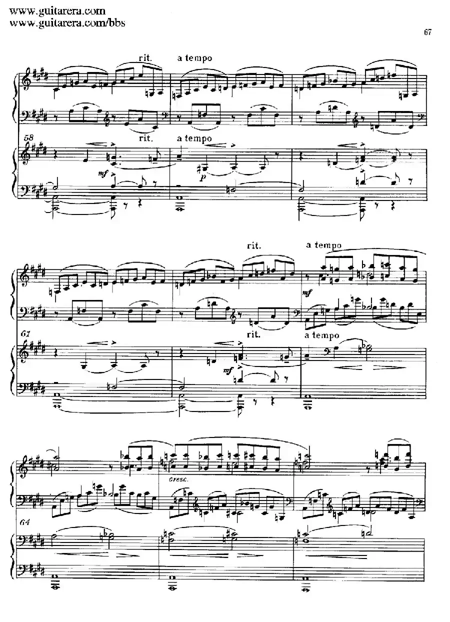 c小调第二钢琴协奏曲 Op.18（双钢琴·第二乐章）