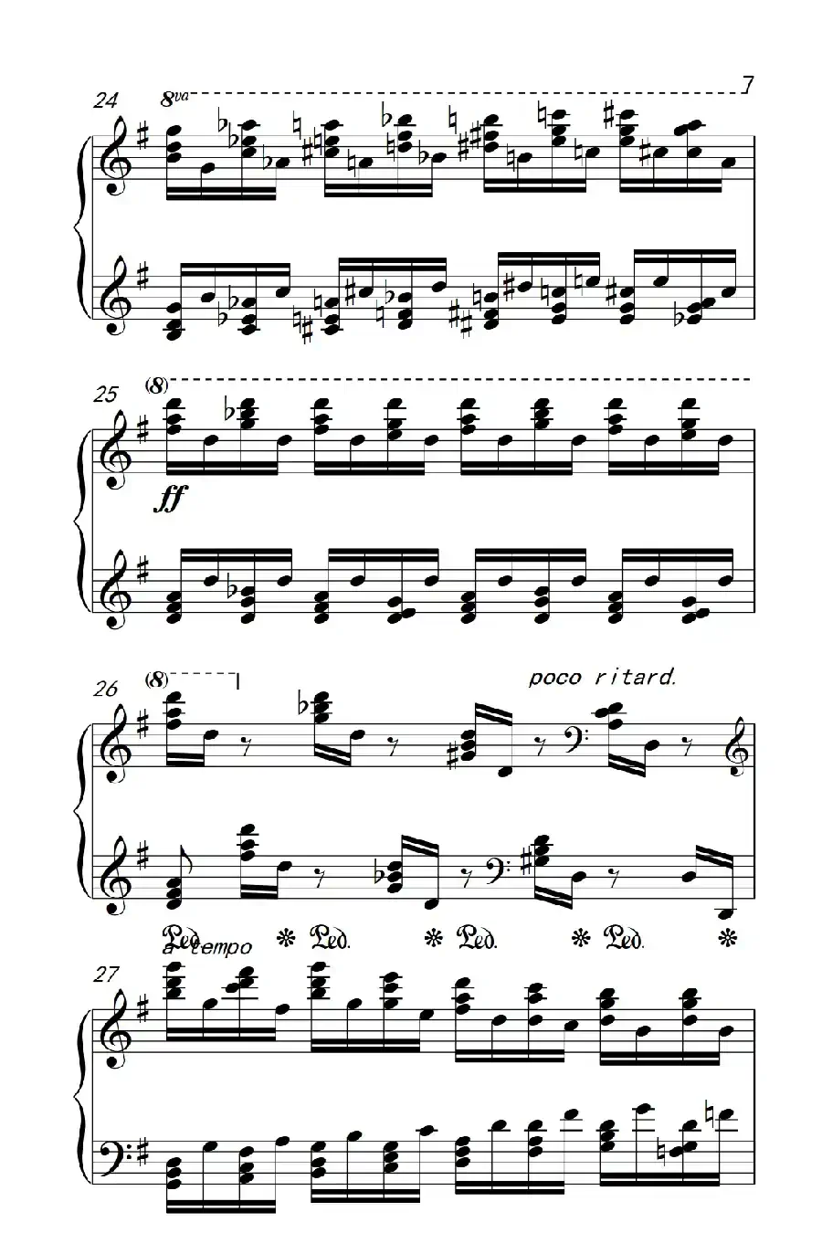 莫什科夫斯基 钢琴练习曲（第三首）