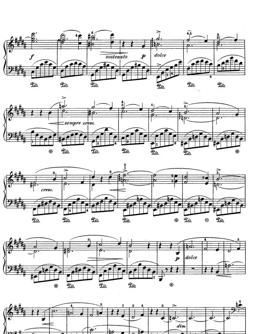 Scherzo in e flat Min Op·4（降e小调谐谑曲）