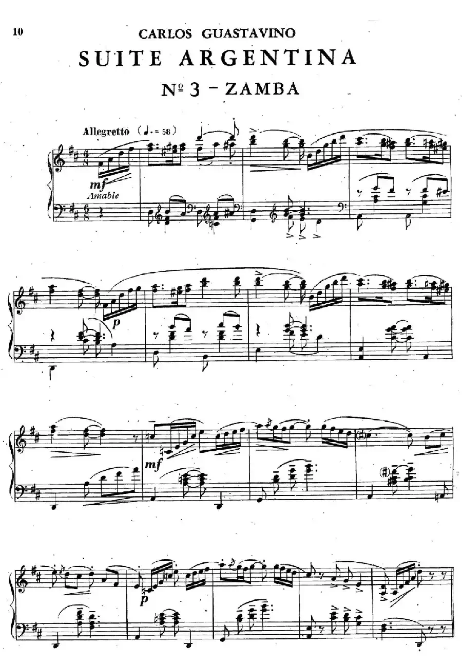 Suite Argentina（阿根廷组曲 No.3）