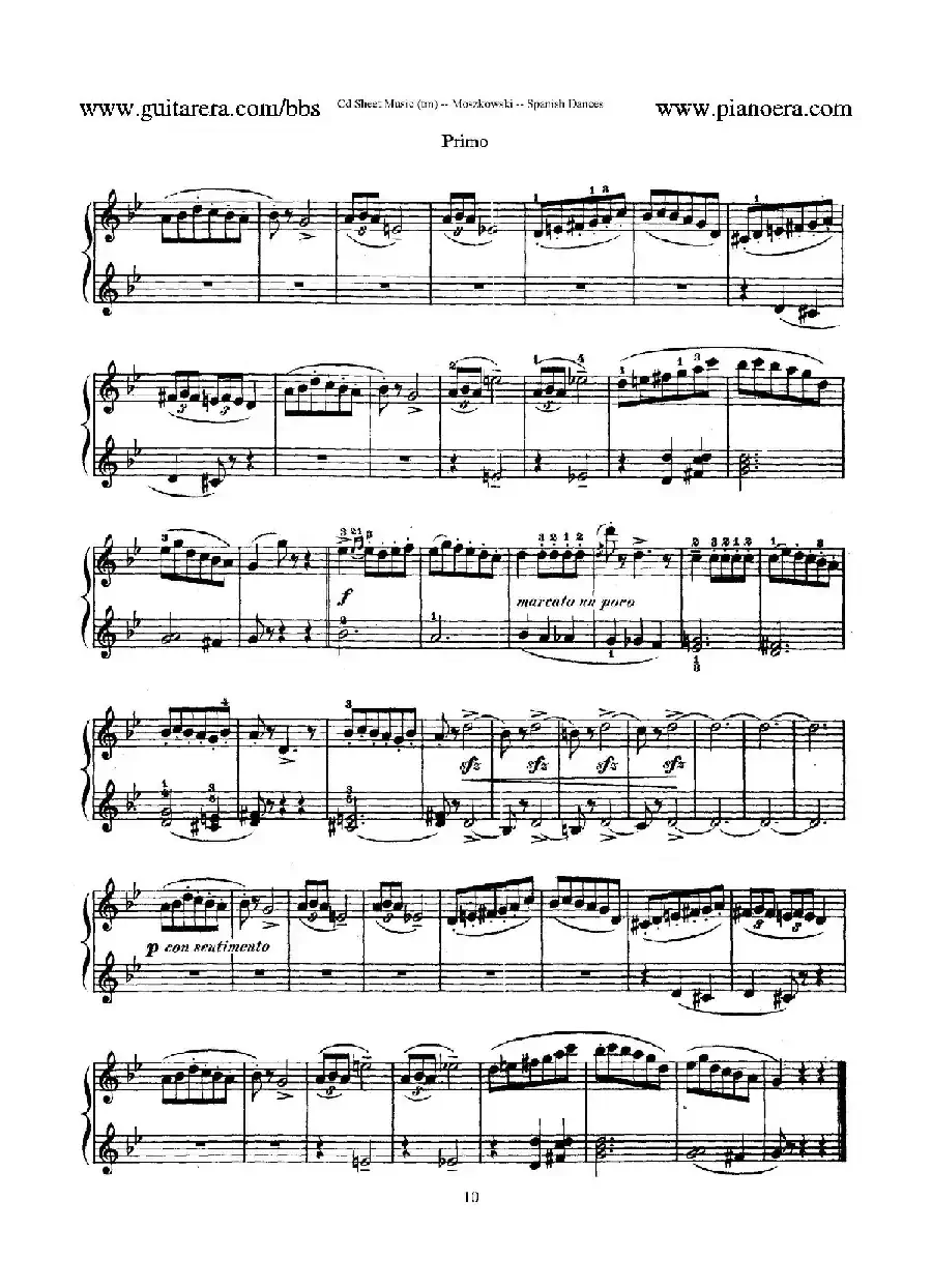 Spanish Dances Op.12（西班牙舞曲·四手联弹版）