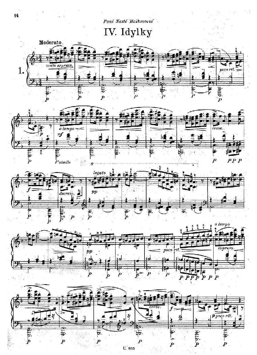 Six Piano Pieces Op.7（6首钢琴小品·Ⅳ）