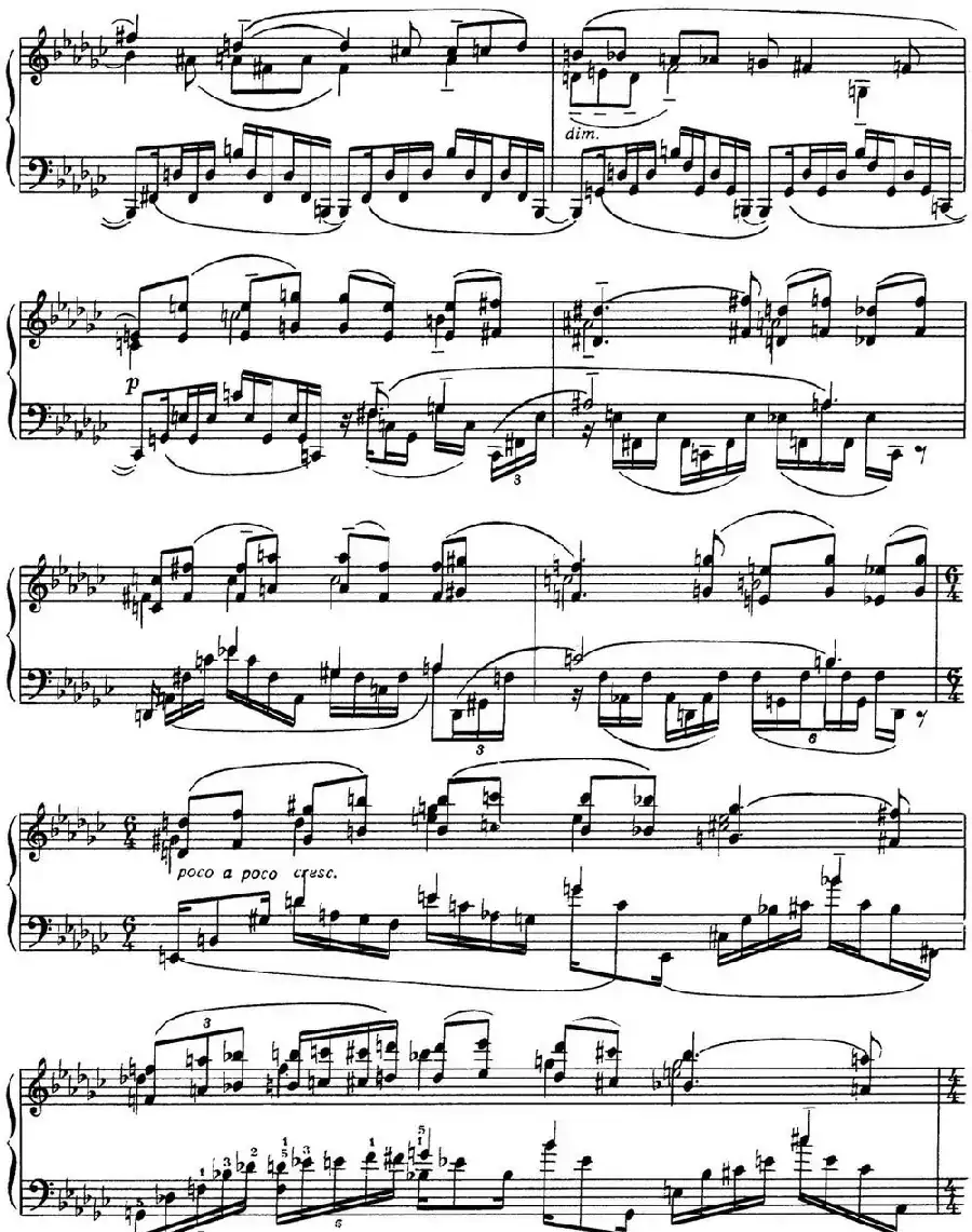 拉赫玛尼诺夫 音画练习曲13或14 Etudes tableaux Op.39 No.5