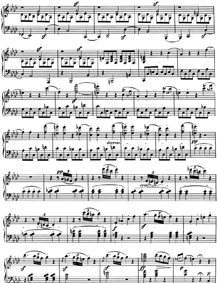 贝多芬钢琴奏鸣曲01 f小调 Op.2 No.1 F minor