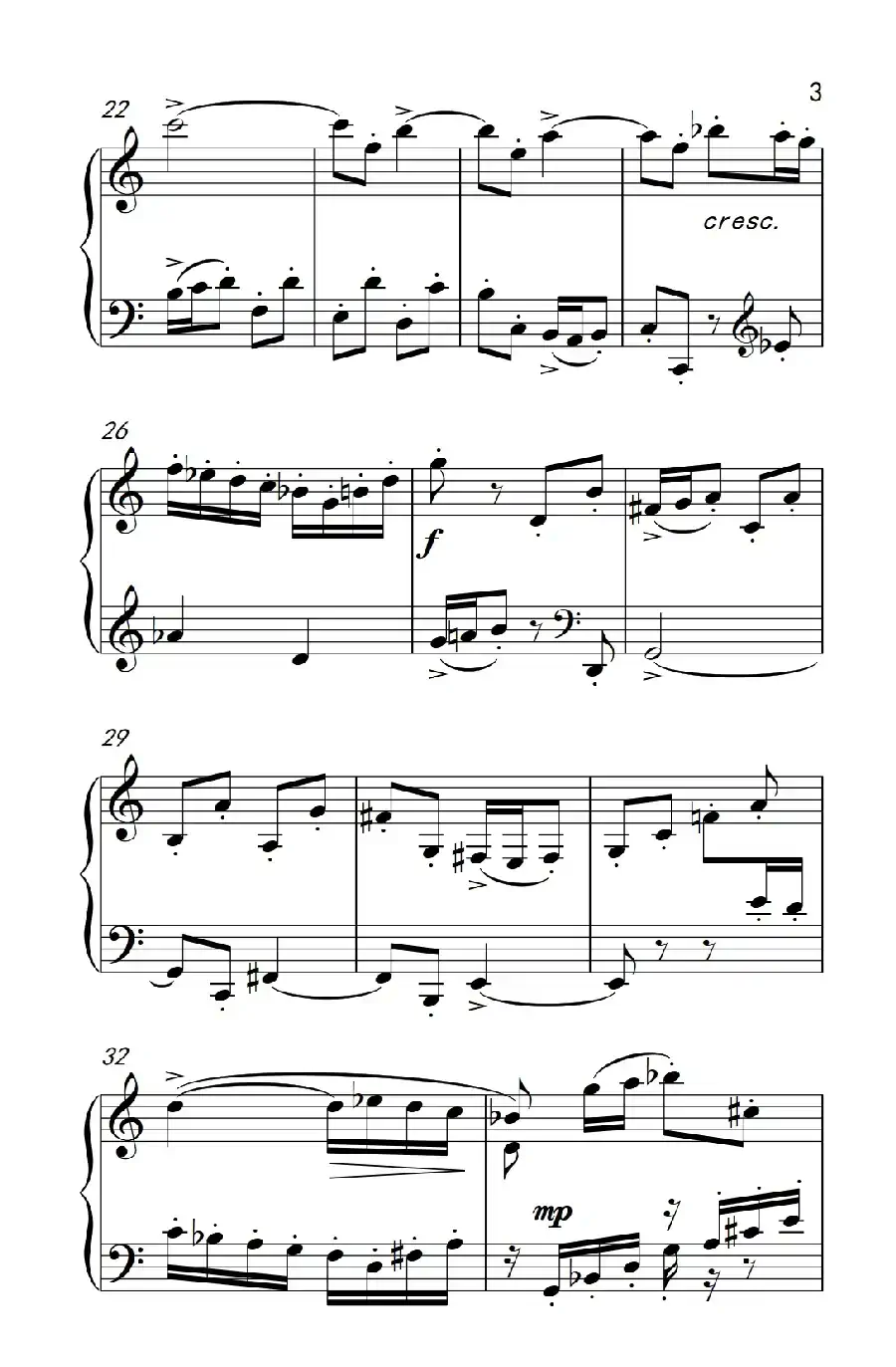 第九级2.赋格曲 Op.87 No.2（中央音乐学院 钢琴（业余）考级教程 7-9级）