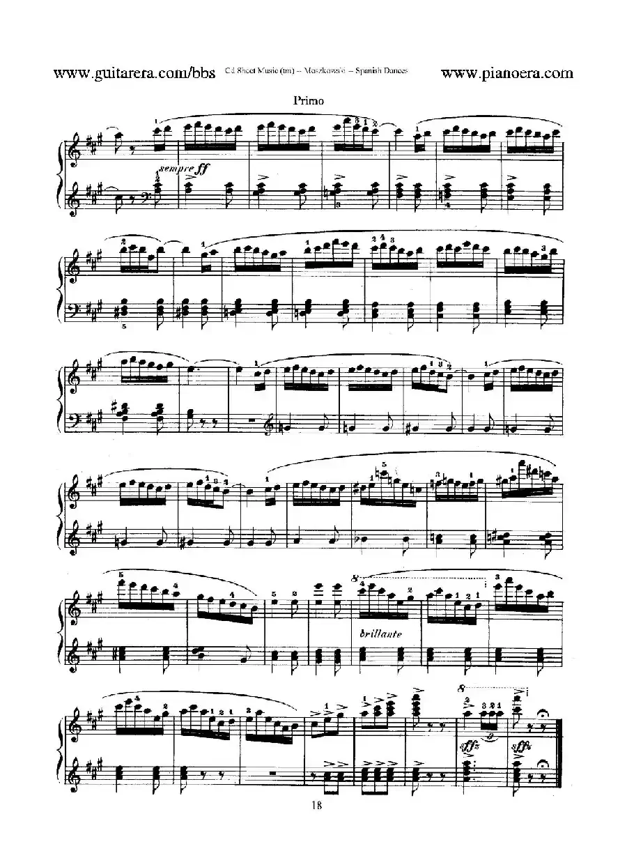 Spanish Dances Op.12（西班牙舞曲·四手联弹版）