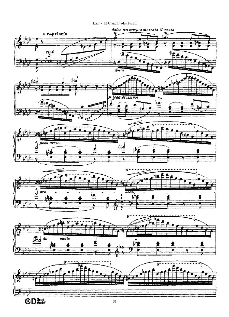 12 Grand Etudes S.137（12首华丽的练习曲·9）