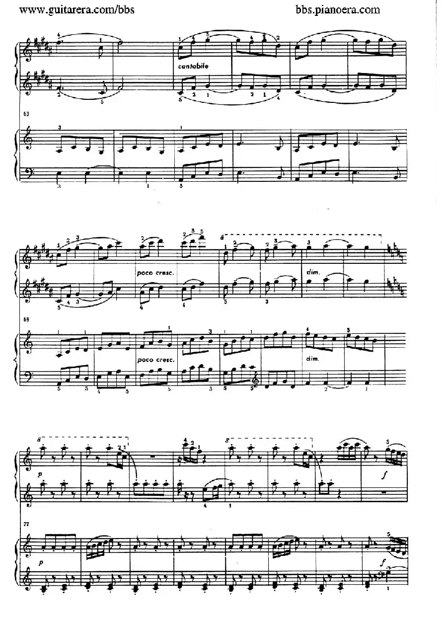 Zaslyszana Melodyjka（偶闻的小调·四手联弹）