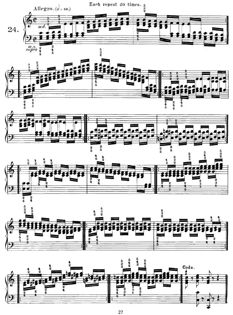 Czerny - 40 Daily Exerci Op.337（20—25）（40首日常训练曲）