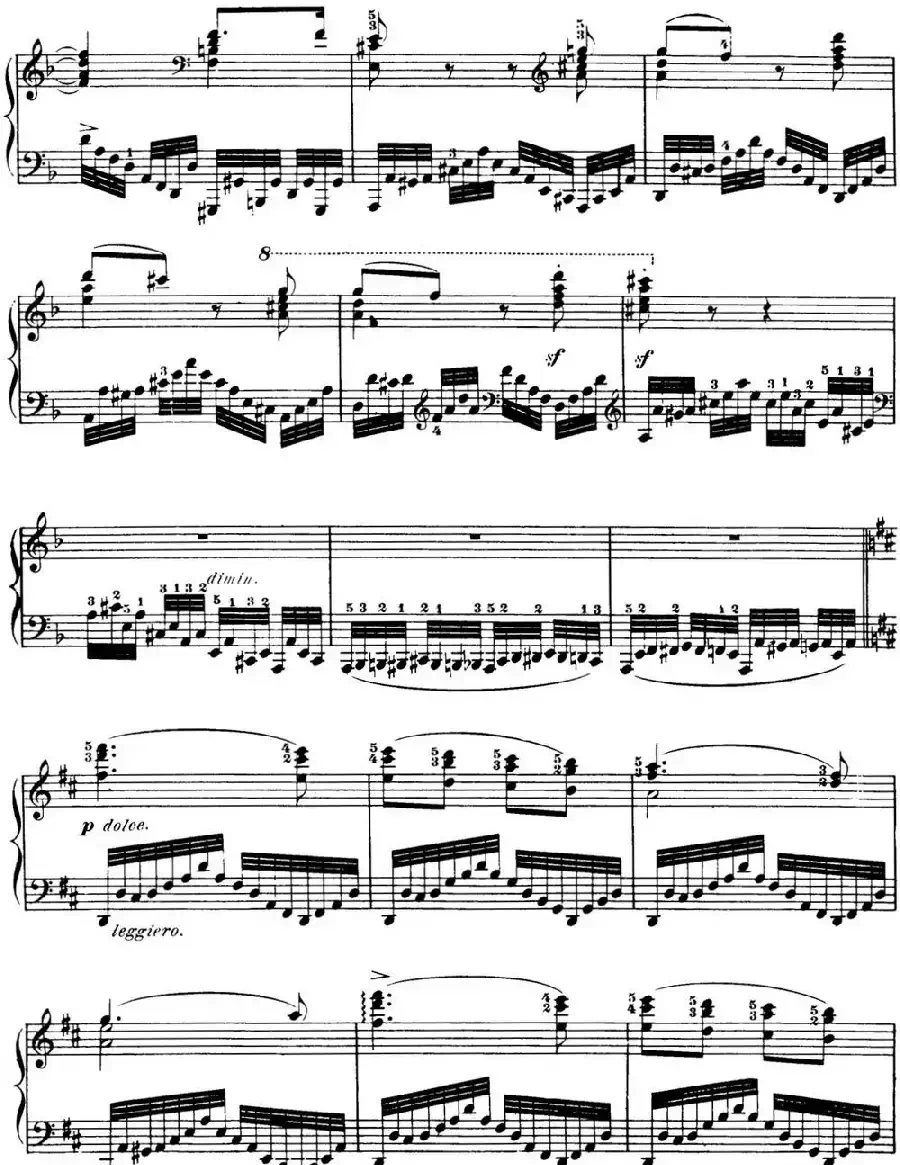 50首车尔尼Op.740钢琴手指灵巧技术练习曲（NO.12）