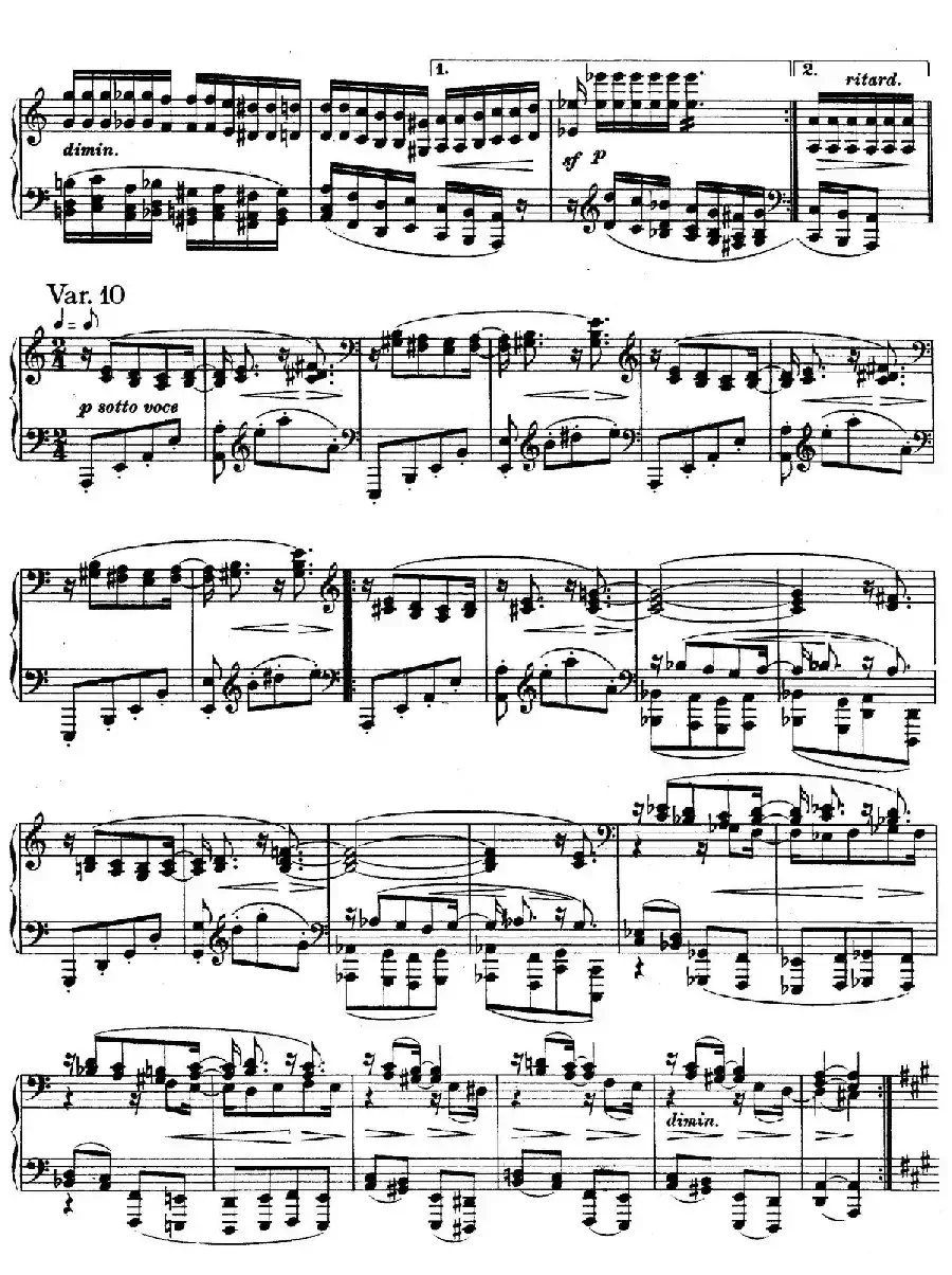 帕格尼尼主题变奏曲（Op.35 Livre1）