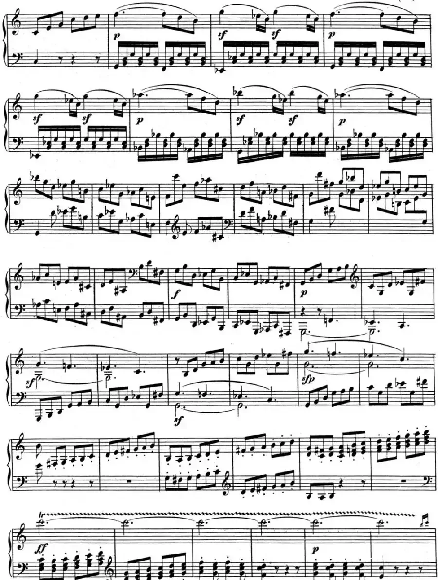 贝多芬钢琴奏鸣曲03 C大调 Op.2 No.3 C major