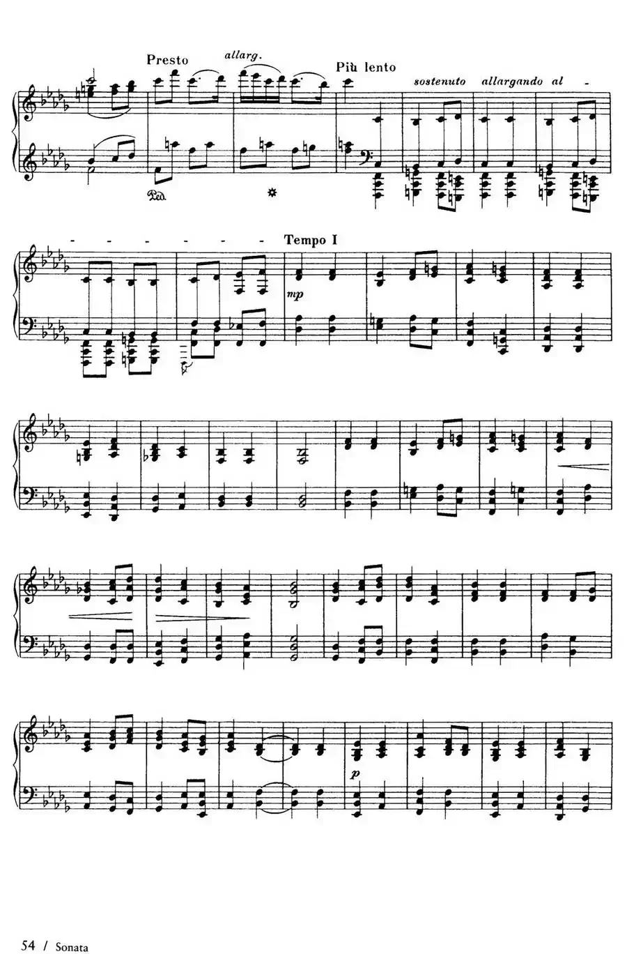 Piano Sonata in F Maj Op·12（F大调钢琴奏鸣曲·第二乐章）