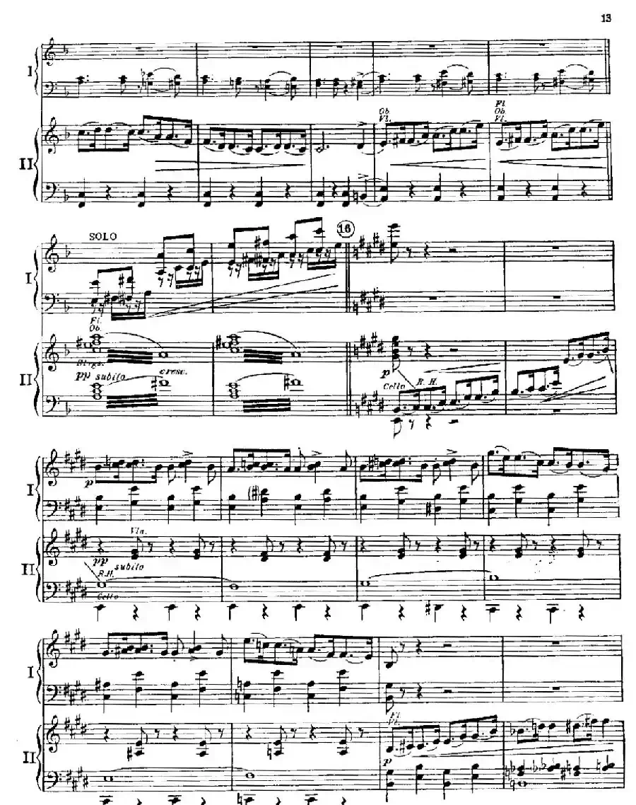 F大调爵士钢琴协奏曲（美版双钢琴原谱 P11—20）
