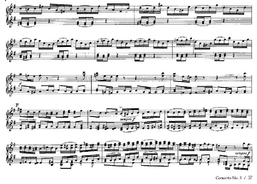 Brandenburg Concerto No.3 in G Major BWV.1048（G大调第三勃兰登堡协奏曲·四手联弹版）