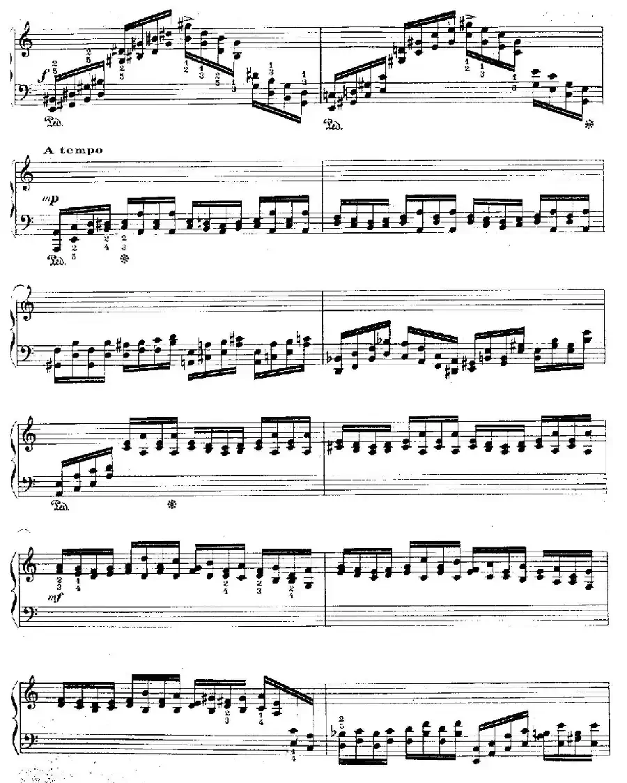12 Etudes For The Left Hand Op.92 No.3（12首为左手而作的钢琴练习曲）