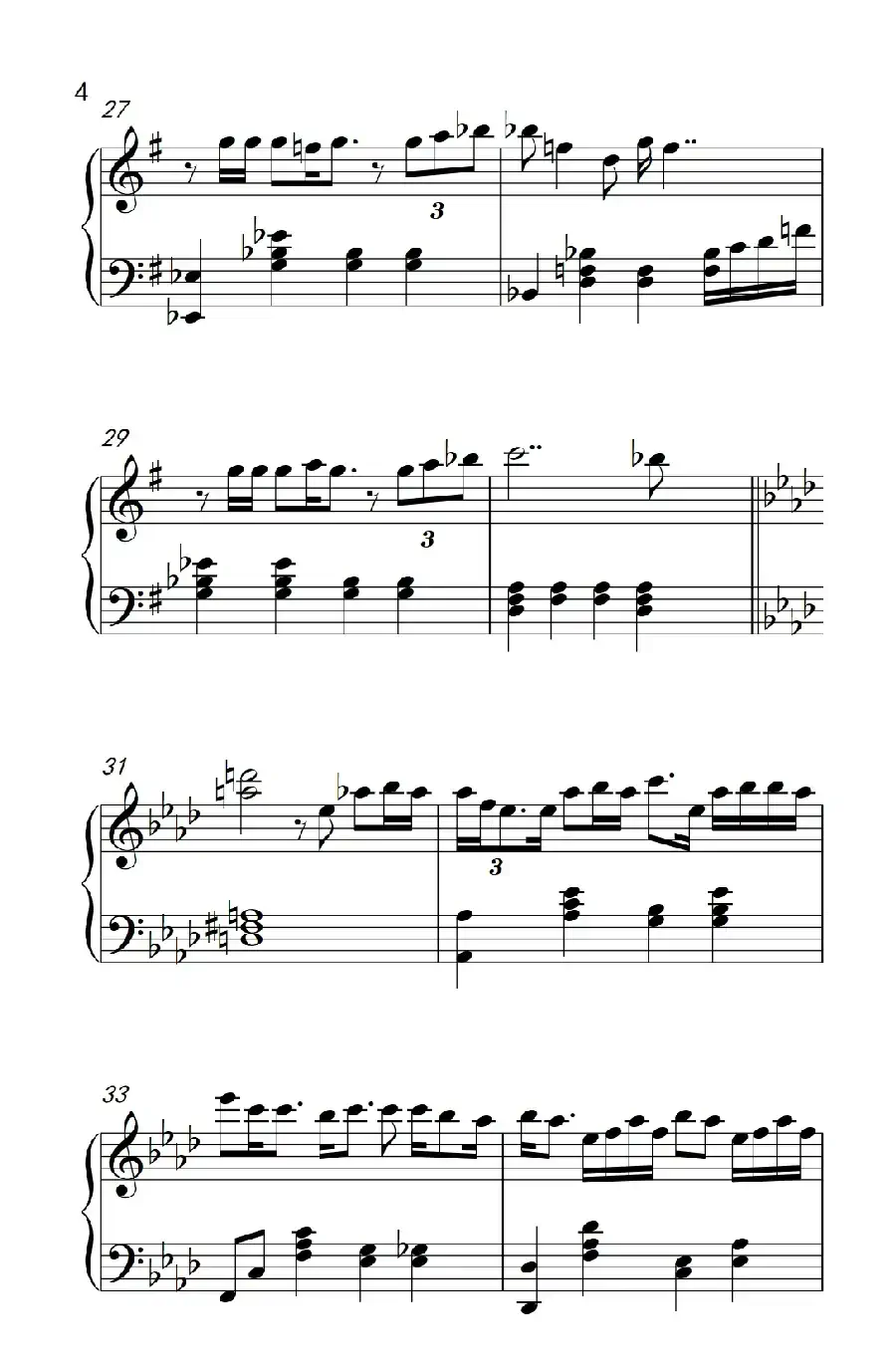 一笑而过(《弹吧音教》制谱版)