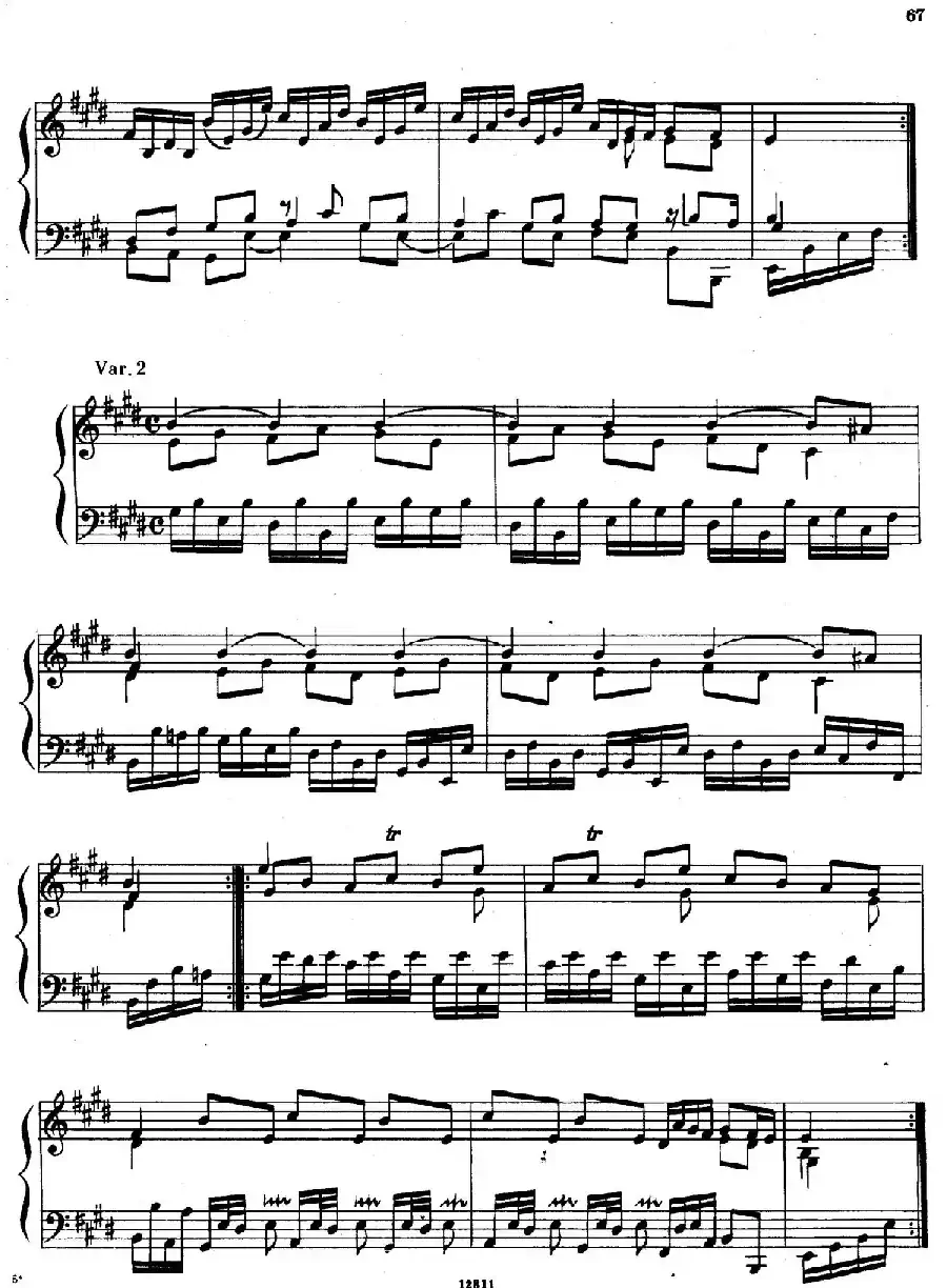 Suite No.5 in E Major HWV 430（E大调第五组曲）