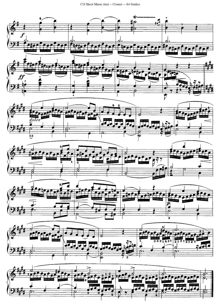 Cramer - 84 exercices（41—45）（克拉莫84首钢琴练习曲）