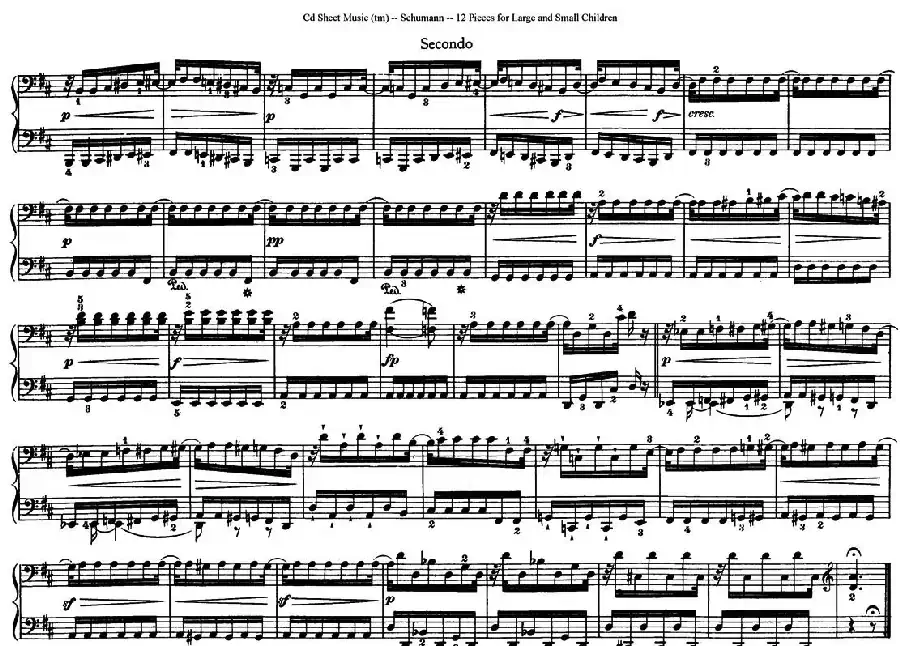 12首为孩子们而作的四手联弹曲 Op.85（四手联弹）（9）