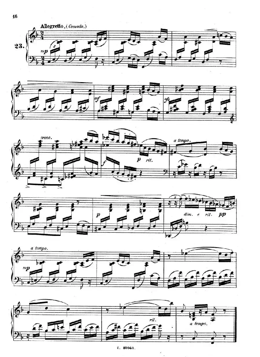 36 Etudes Rhythmiques et Melodiques Op.105（36首节奏与旋律练习曲 20—25）