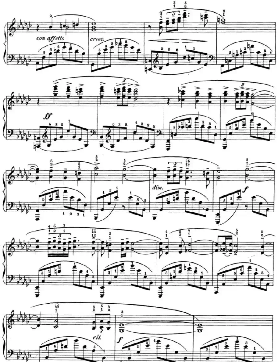 拉赫玛尼诺夫 幻想小品集 Op.3 No.1 悲歌 降e小调